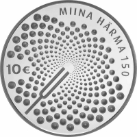 ESTONIA  2014 - 10 EURO - 150TH ANNIVERSARY OF THE BIRTH OF MIINA HÄRMA  