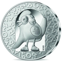 France 10 euro 2022 - Paris 2024 Olympic Games - Olympic Mascot - Silver