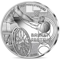FRANCE 10 EURO 2023 - Paris 2024 Olympic Games - Sports Wheelchair Basket - silver
