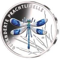 GERMANY 5 EURO 2023 - The Wonderful World of Insects - Banded demoiselle