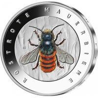 GERMANY 5 EURO 2023 - The Wonderful World of Insects - Red Mason Bee
