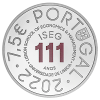PORTUGAL 7.5 EURO 2022 - 111 Years of the Lisbon School of Economics and Management - ISEG - SILVER