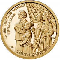 USA 1 Dollar 2020-P - South Carolina - Septima Poinsett Clark