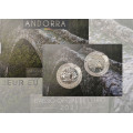 ANDORRA 1,25 EURO 2021 – Andorra kultuuripärand – Narcissus Poeticus – Margineda sild