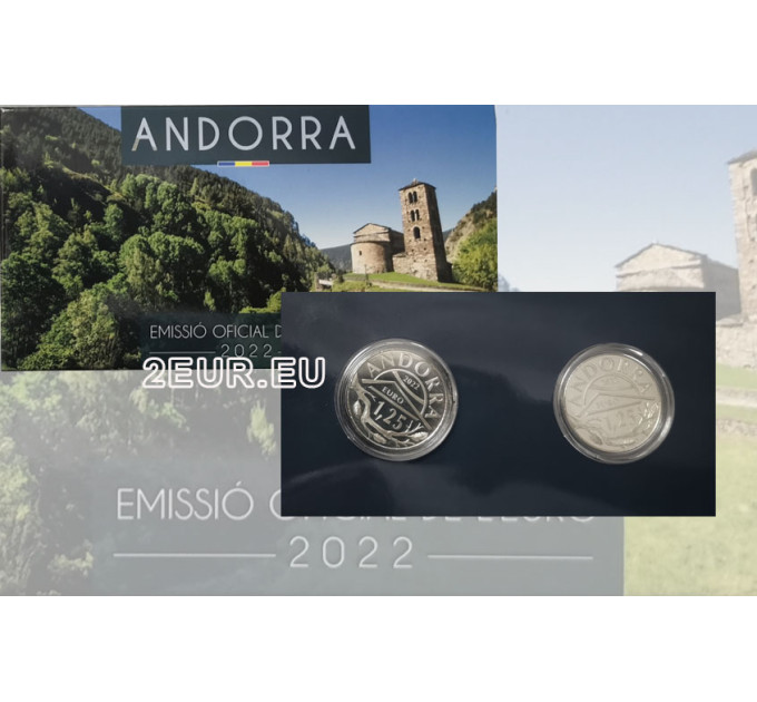 ANDORRA 1,25 EURO 2022 – Andorra kultuuripärand – orav ja Saint Jean de Caselles