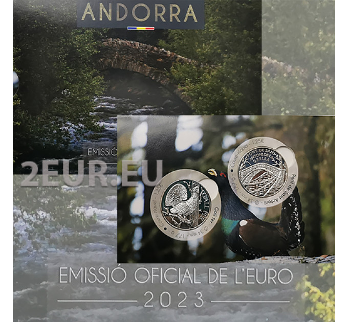 ANDORRA 1,25 EURO 2023 – Andorra kultuuripärand – metskurk ja San Antonio de la Grella sild