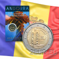 Andorra 2 euro BU mündikaart 2018 - Andorra põhiseaduse 25. aastapäev  