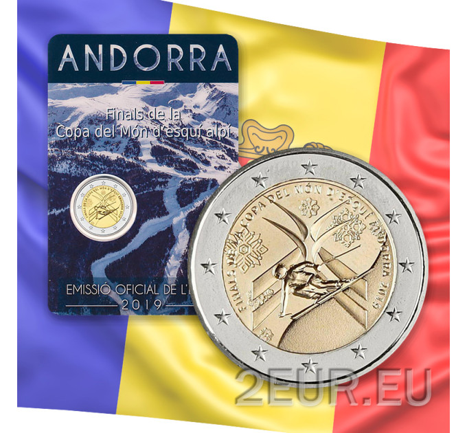 Andorra 2 euro BU mündikaart 2019 - Alpinistide maailmakarika finaal