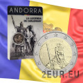 Andorra 2 euro BU mündikaart 2022 – Legend Karl Suurest