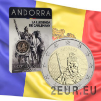Андорра 2 евро BU 2022 - Легенда о Карле Великом