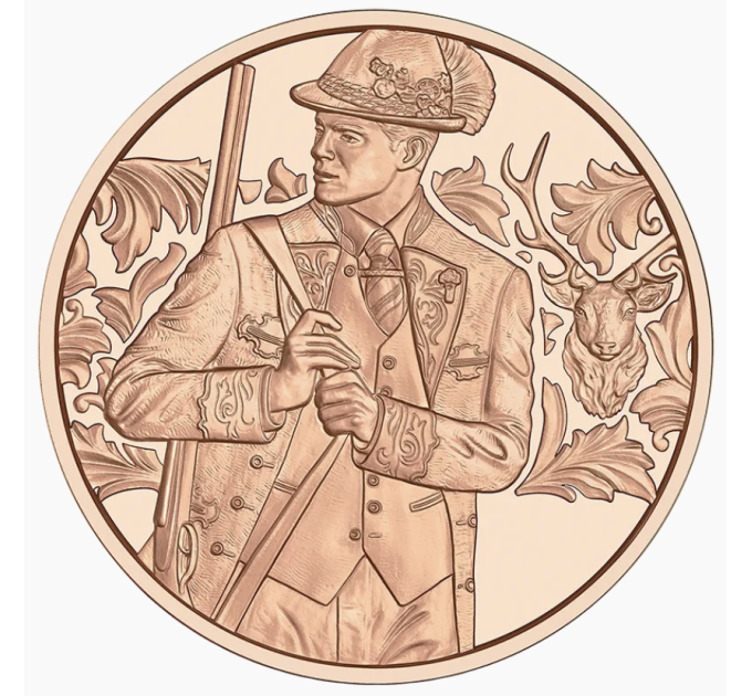 Austria 10 euro coin 2026 - Aufdirndln – Anpirschen - Horn
