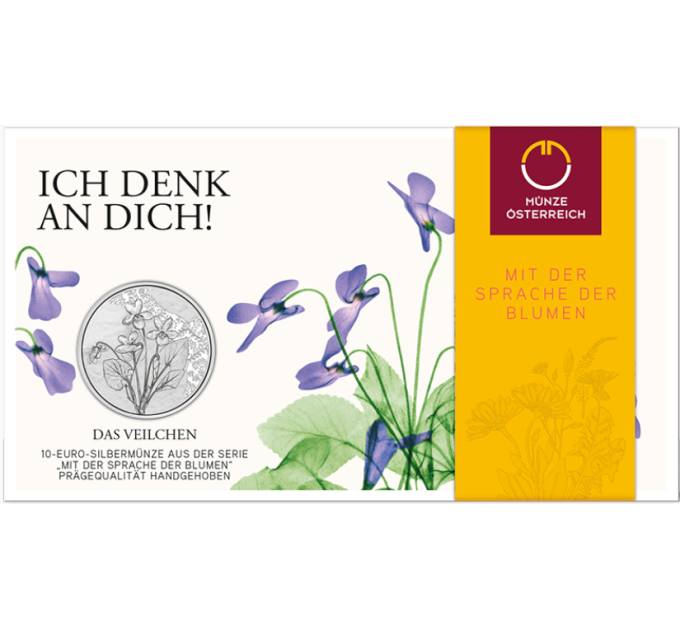 Austria 10-eurone Hõbemünt 2024 - Violetne
