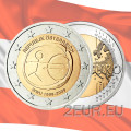 Austria 2 eurot UNC 2009 – 10 aastat eurot