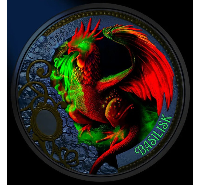 Австрия 3 euro 2026 - Мифические существа - Василиск