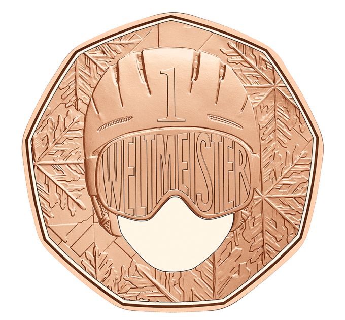 Austria 5-eurone münt 2024 – Maailmameister