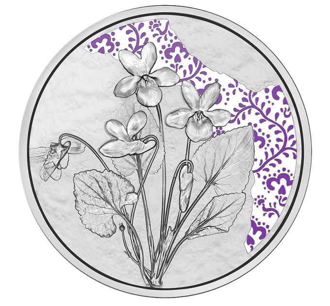Austria 10-eurone Hõbemünt Proof 2024 - Violetne