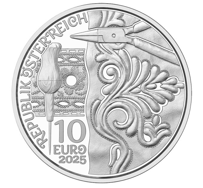 Austria 10-eurone Hõbemünt Proof 2025 - Aufdirndln – Nahk