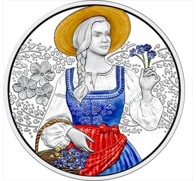 Austria 10-eurone Hõbemünt Proof 2025 - Aufdirndln – Linane