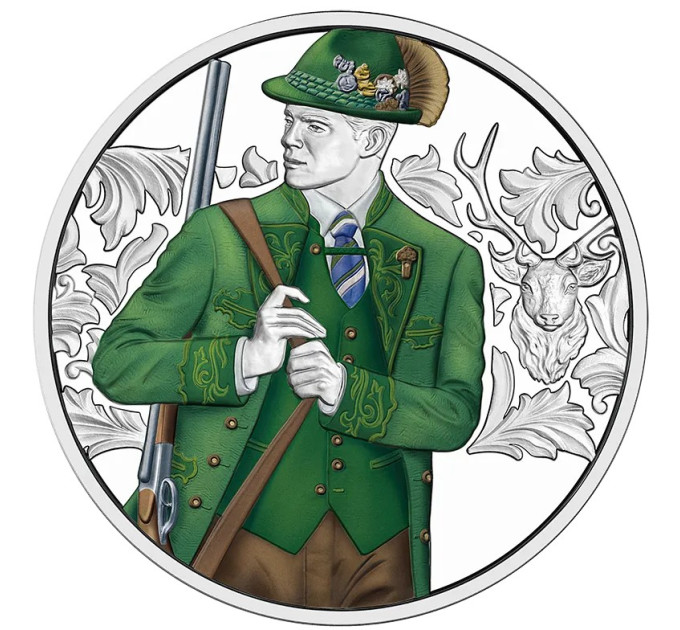 Austria 10 euro Silver coin Proof 2026 - Aufdirndln – Anpirschen - Horn