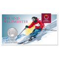 Австрия 5 евро серебро монета 2024 - Чемпионат мира