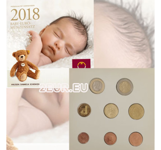 Austria Euromüntide komplekt BU 2018 - BEEBIMÜNTI KOMPLEKTID