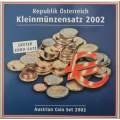 Austria Euromüntide komplekt BU 2002