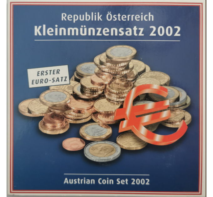 Austria Euromüntide komplekt BU 2002