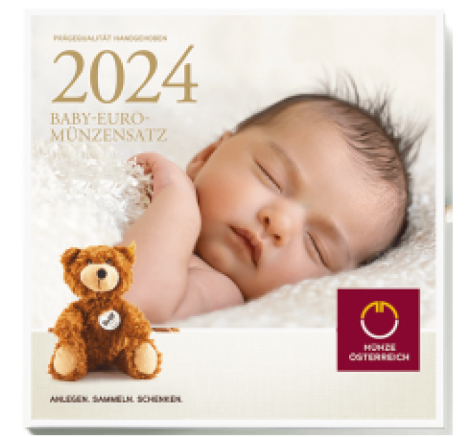 Austria Euromüntide komplekt BU 2024 - BEEBIMÜNTI KOMPLEKTID