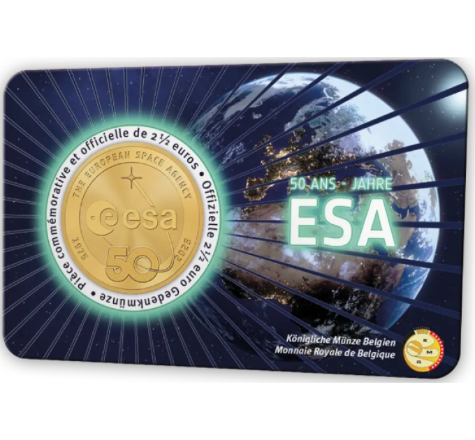Belgium 2,5 euro BU 2025 - 50 years of the European Space Agency - FR