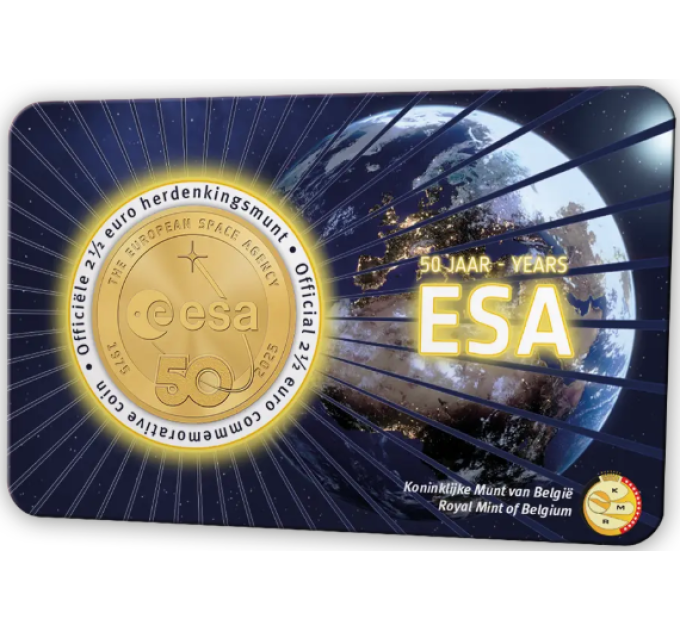 Belgium 2,5 euro BU 2025 - 50 years of the European Space Agency - NL