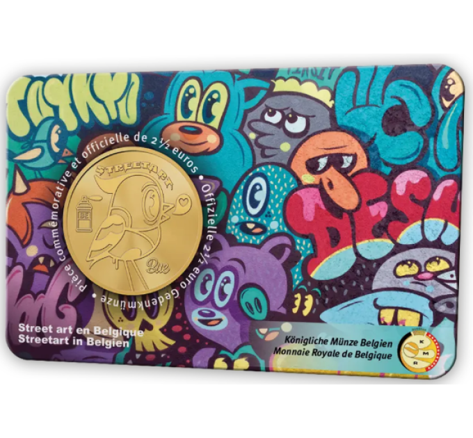 Belgia 2,5 euro BU 2025 – Tänavakunst Belgias – FR