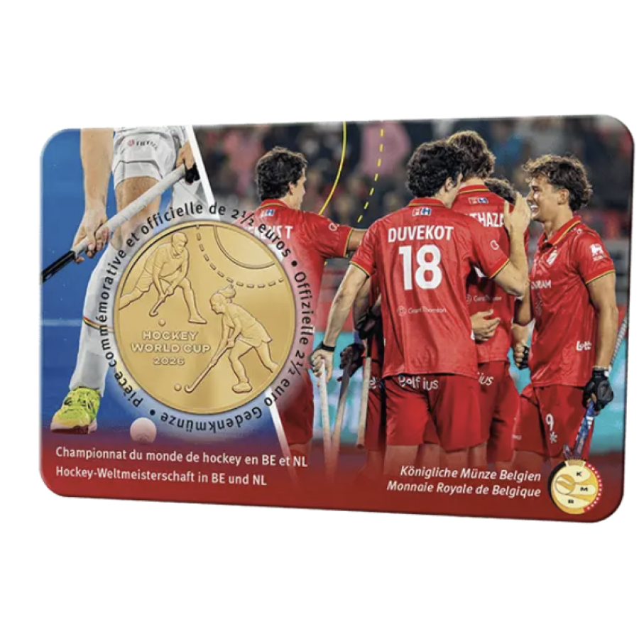 Belgia 2,5 euro BU 2026 – Hoki maailmameistrivõistlused Belgias ja Hollandis Belgia 2,5 euro BU 2026 – Hoki maailmameistrivõistlused Belgias ja Hollandis