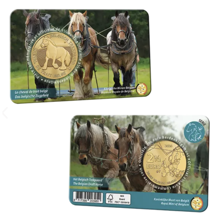 Belgia 2,5 euro BU 2026 – Belgia veohobune - NL+FR Belgia 2,5 euro BU 2026 – Belgia veohobune - NL+FR