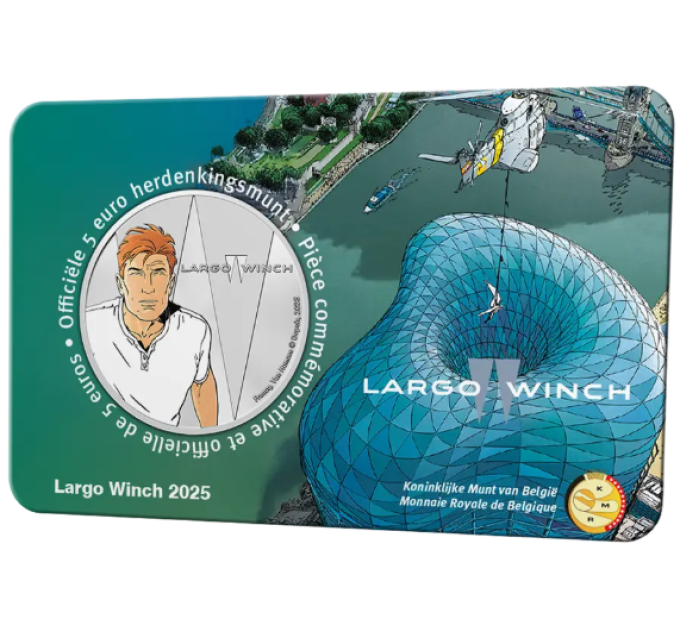 Belgia 5 euro BU 2025 – Largo Winch - Värv