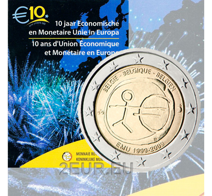 Бельгия 2 евро BU 2009 - EMU 