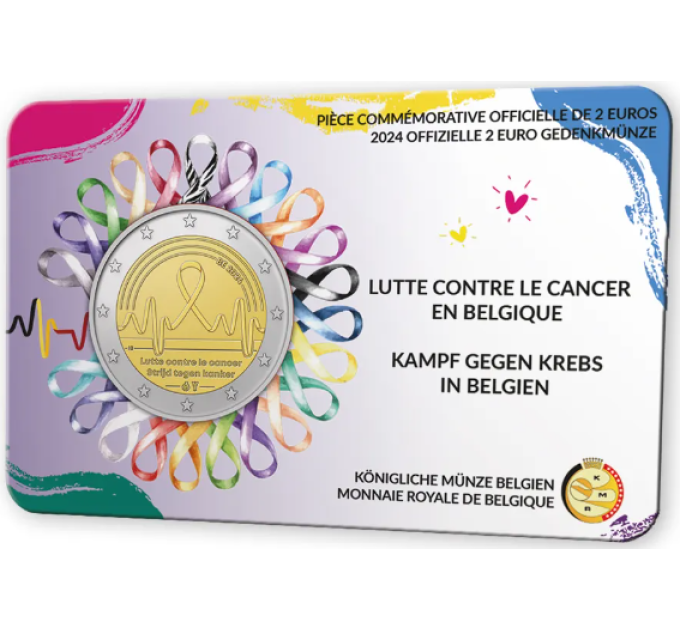 Belgia 2 euro BU 2024 – Võitlus vähi vastu – FR