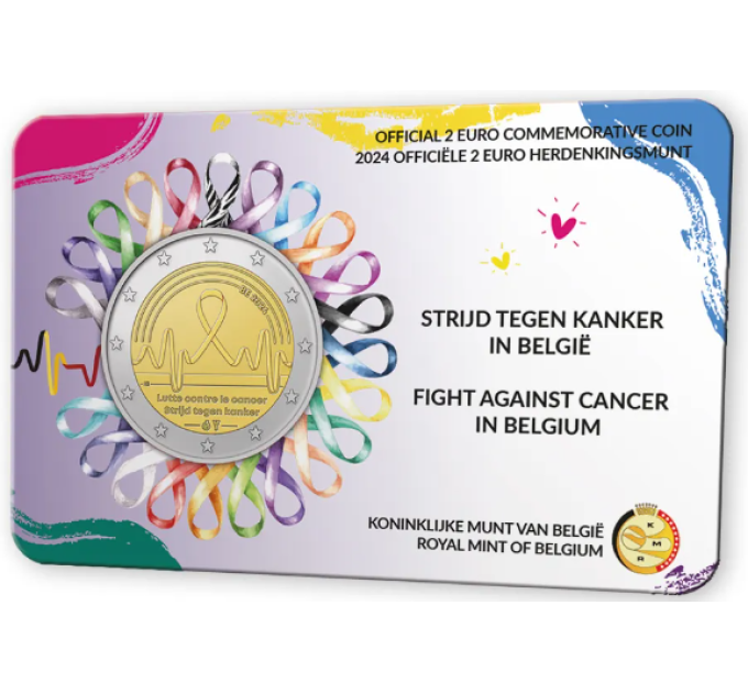 Belgia 2 euro BU 2024 – Võitlus vähi vastu – NL