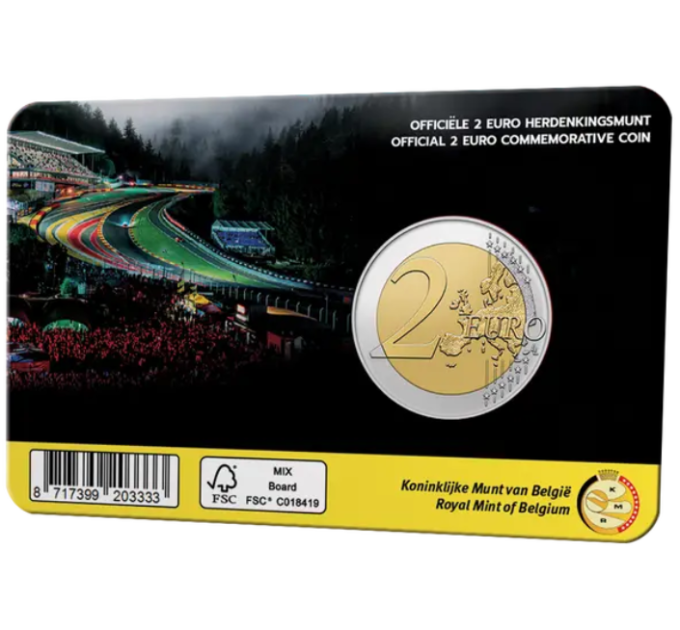 Belgia 2 euro BU 2025 – Spa-Francorchampsi ringrada – FR