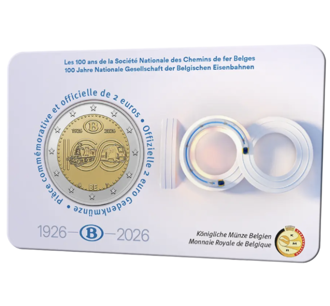 Belgium 2 euro BU 2026 - 100 years of NMBS - FR