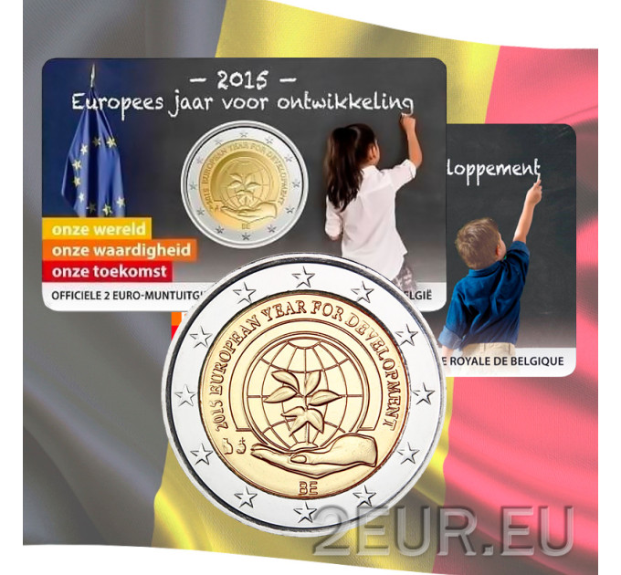 Belgia 2 eurot BU 2015 – Euroopa arenguaasta – NL