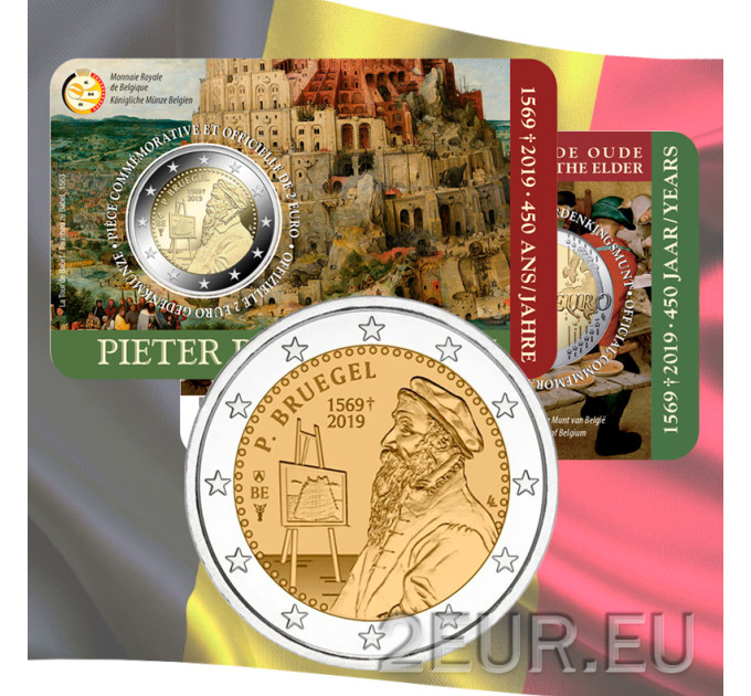 Belgia 2 euro BU 2019 – Pieter Bruegeli vanema 450. surma-aastapäev - FR