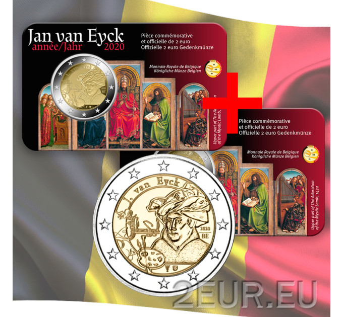 Belgia 2 euro BU  2020 – Jan van Eyck - FR 