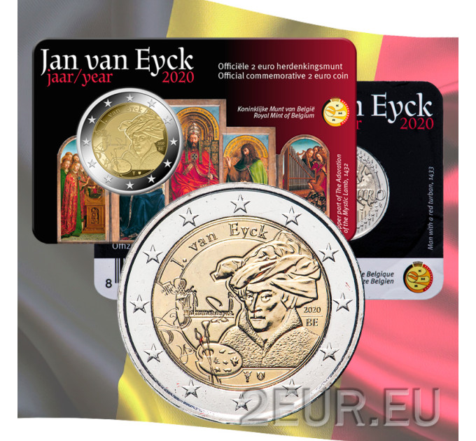 Belgia 2 euro BU 2020 – Jan van Eyck - NL