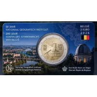 Belgia 2 euro BU 2026 – National Geographic Institute (NGI)