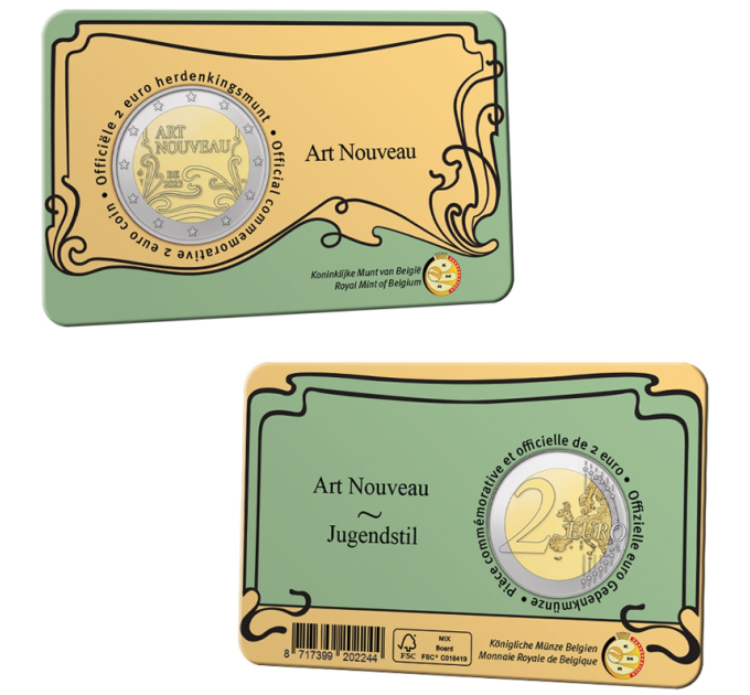 Belgium 2 euro BU 2023 - Art Nouveau in Brussels - NL