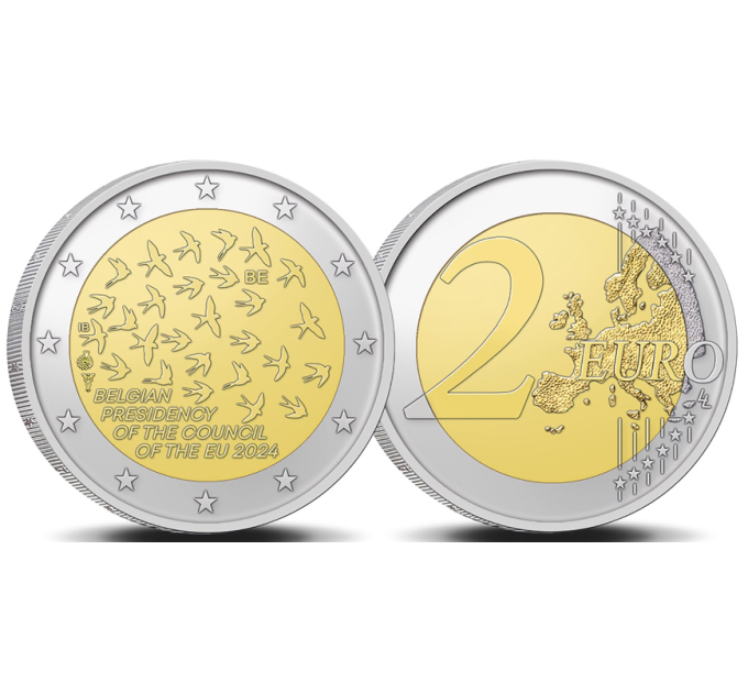 Belgia 2 euro UNC 2024 – EL eesistumine 