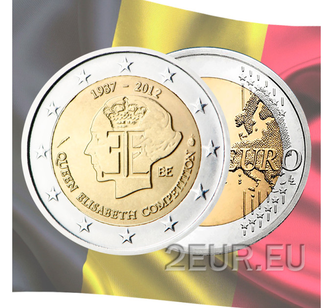 Belgia 2 euro UNC 2012 - Kuninganna Elisabethi muusikakonkursi 75. aastapäev 