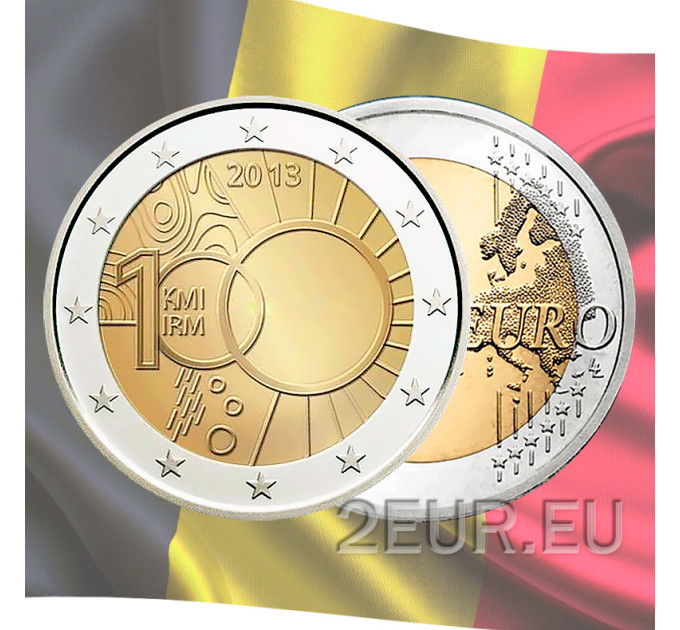 Belgia 2 euro UNC 2013 - 100 aastat kuninglikku meteoroloogiainstituuti 