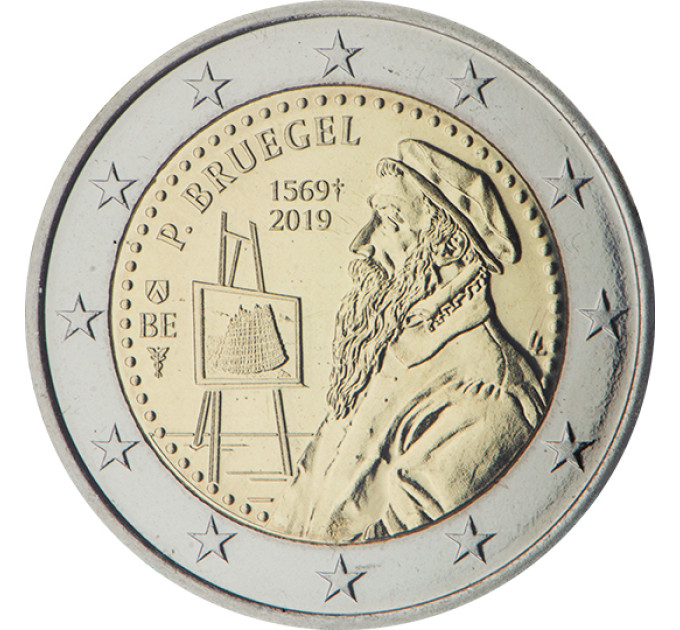 Belgia 2 euro UNC 2019 – Pieter Bruegeli vanema 450. surma-aastapäev 