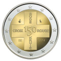 Belgia 2 euro UNC 2014 - 150 aastat Belgia Punast Risti